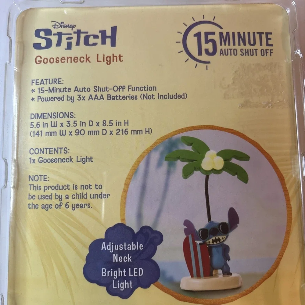 Disney‎ Lilo & Stitch - Stitch Coconut Tree Gooseneck Light